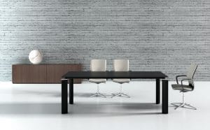 Crystal Boardroom Table – Sleek Conference Style