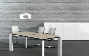 Crystal Executive Boardroom Table - Oak Finish