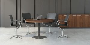 Status Executive Table for Meeting Rooms - Round Shape