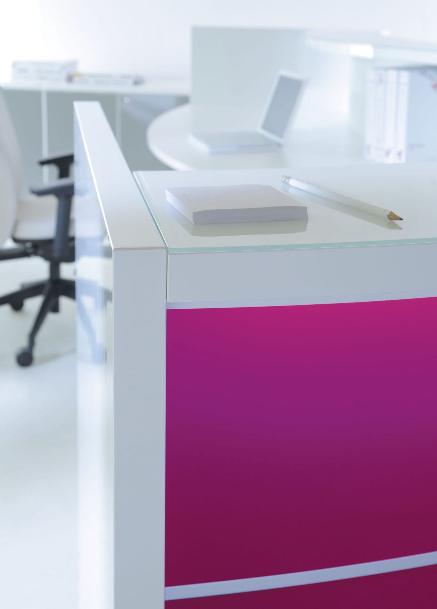 Valde reception counter close up