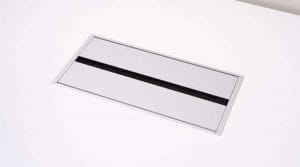 rectangular plastic grommet closed