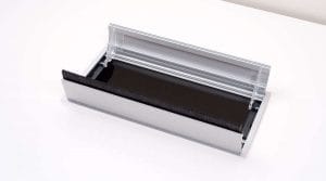 white grommet opened