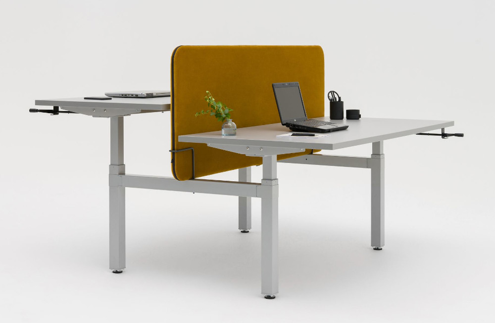 sit stand double desk drive