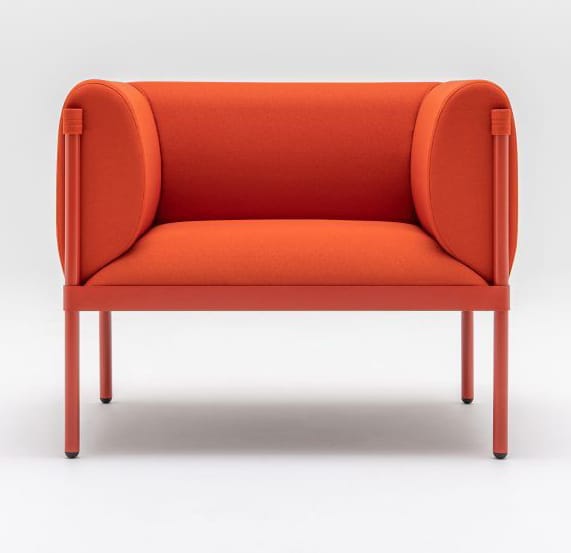lotus sofa 3 seat red