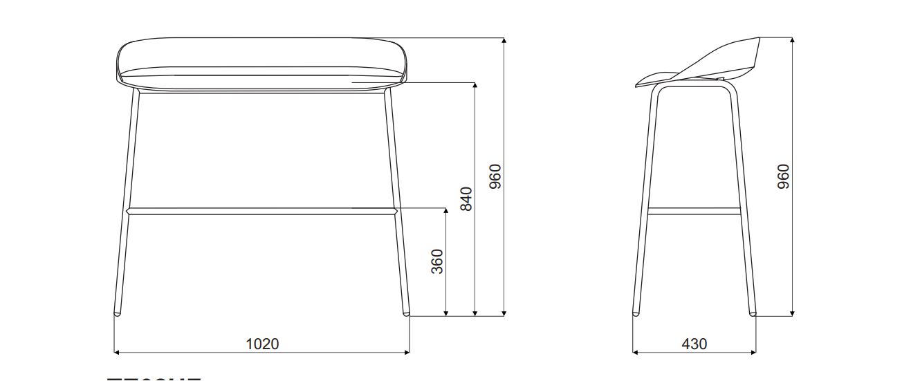 Team High Bench Stools & High Chairs Seating Donworth