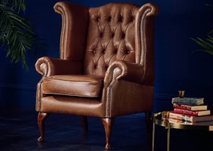 chesterfield leather armchair