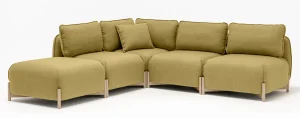linka modular sofa green