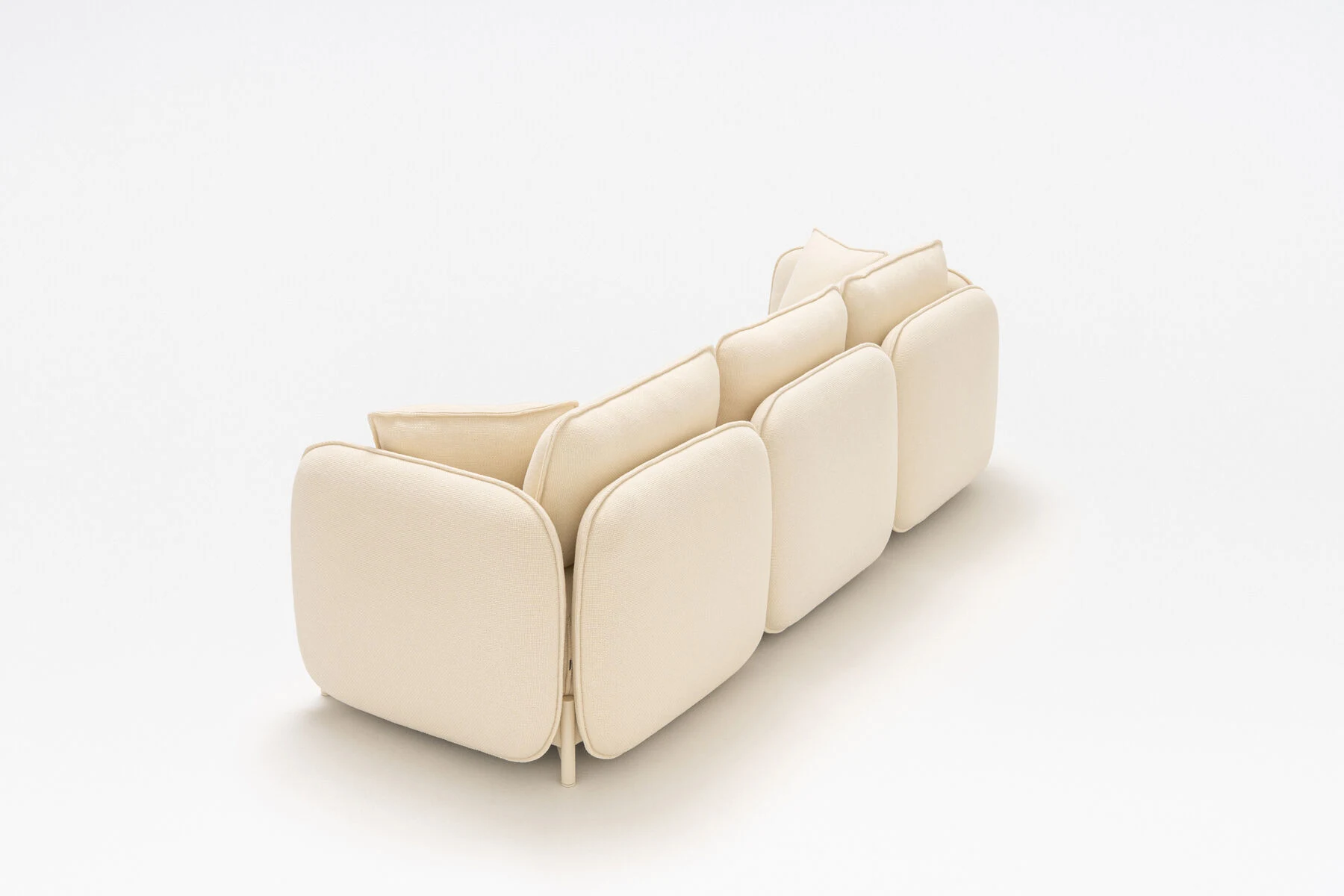 linka sofa white back view