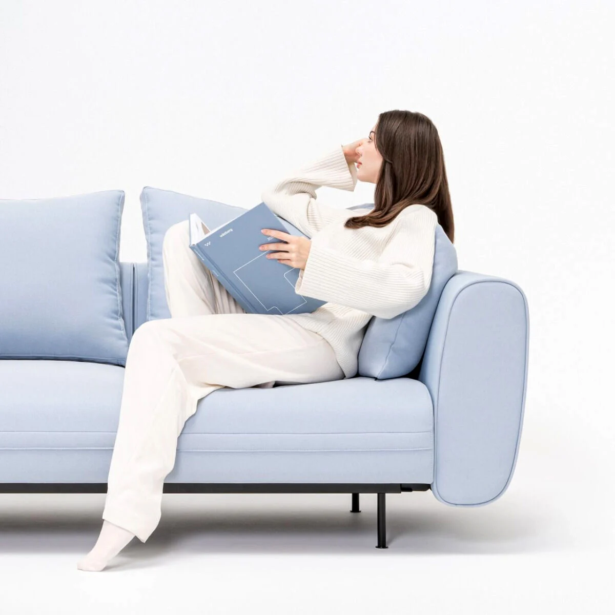 lotus sofa blue