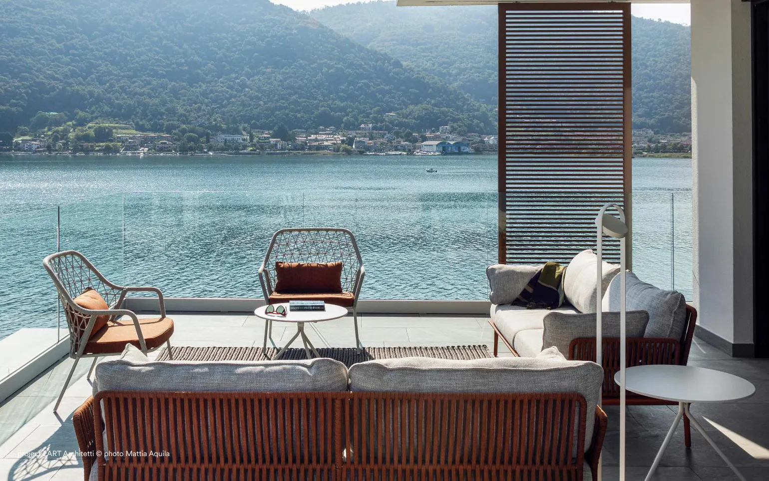 reva twist sofa on home terrace