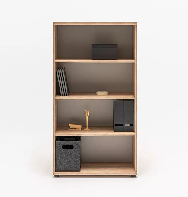 basic bookcase with 4 shelves