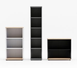 bookcases different setups