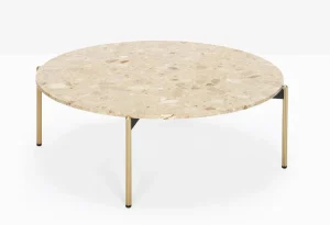 blume table with composite marbel top