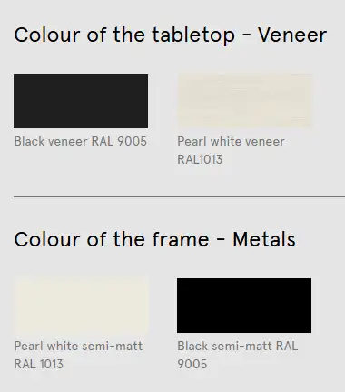 roll coffee table finishes