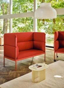 roll table with stilt sofa