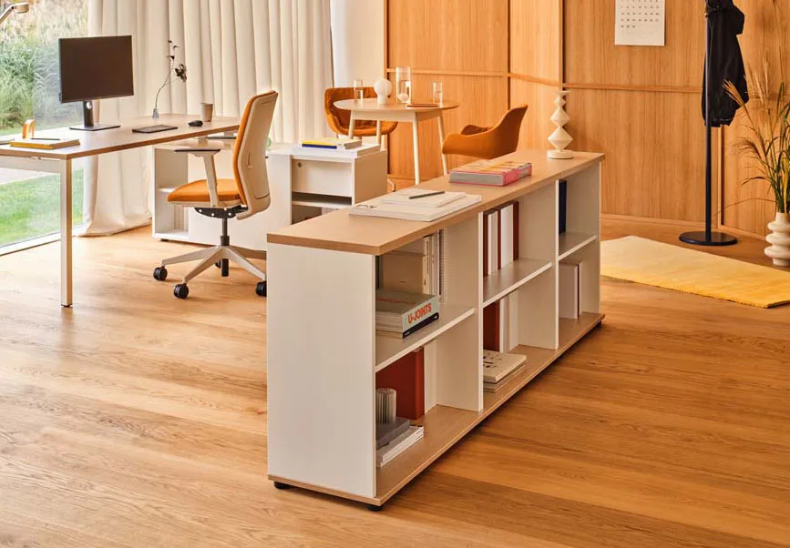 Office bookcase space divider