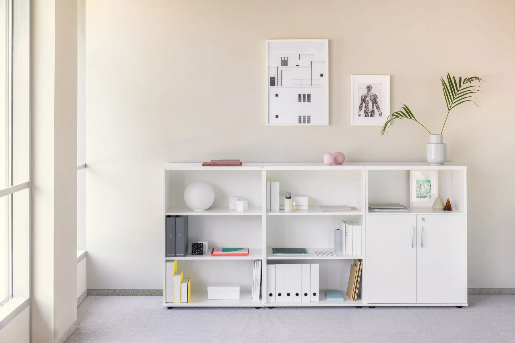 Low standard bookcase