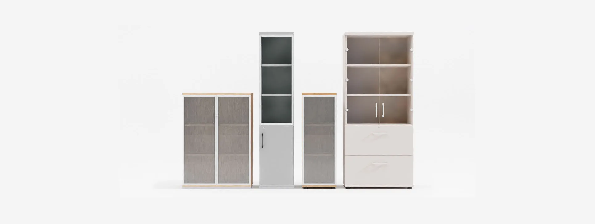 Standard glass-door bookcase