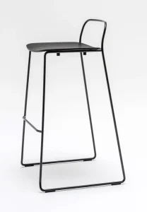 afi stool black oak side view