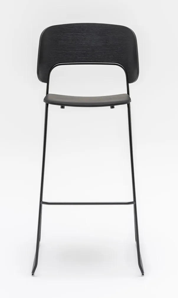 afi stool with backrest black