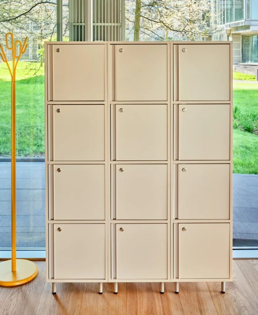 office locker beige finish