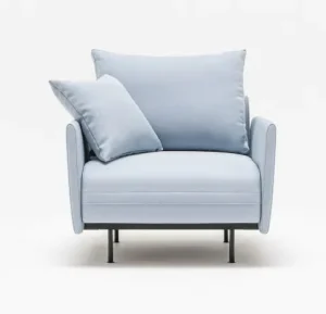 lotus armchair with narrow armrest