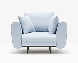lotus armchair with pillows