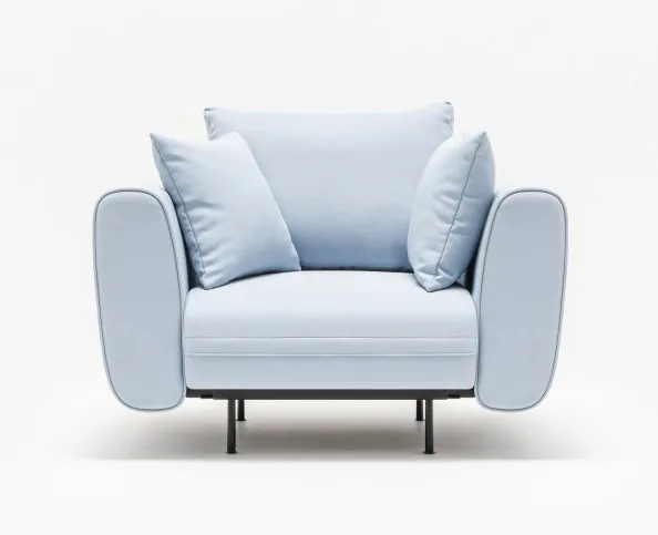 lotus armchair with pillows