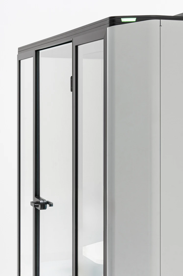 acoustic booth close side view