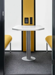 acoustic booth interior close-up
