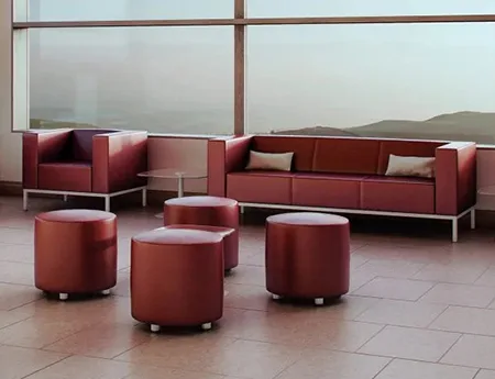 lotus sofa 3 seat red
